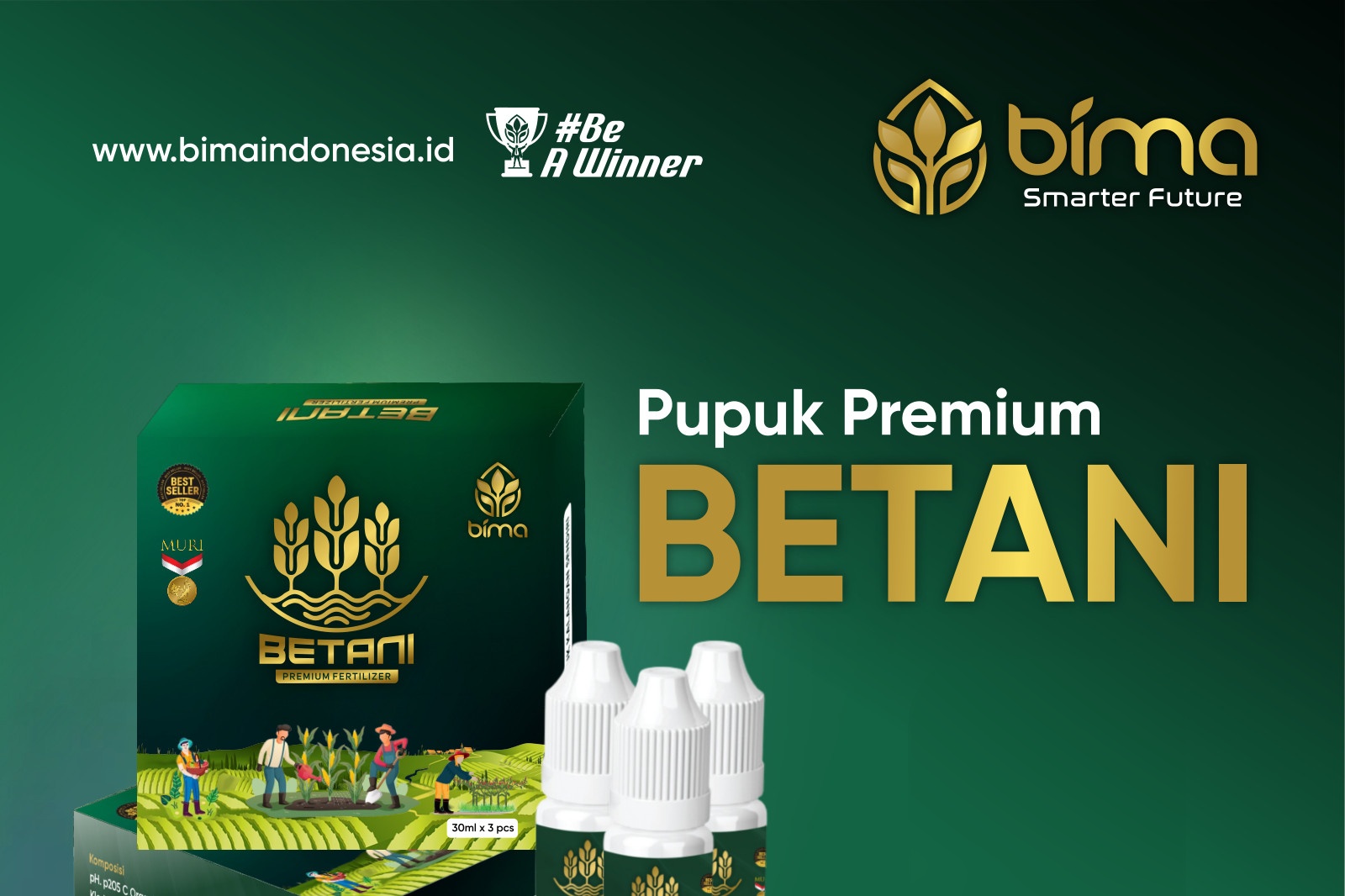 Banner resmi Pupuk Premium BETANI